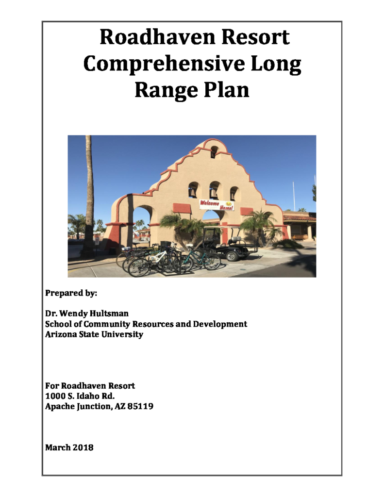 Hultsman Report- 
Roadhaven Resort Comprehensive Long Range Plan