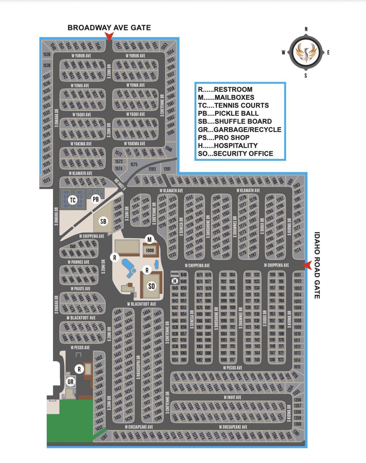 Resort Maps Roadhaven Resort HOA Apache Junction, Arizona